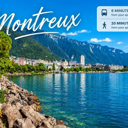 Appartement 2 Steps From And Montreux Center *