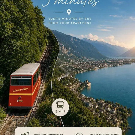 Apartament 2 Steps From And Montreux Jazz Festival Veytaux